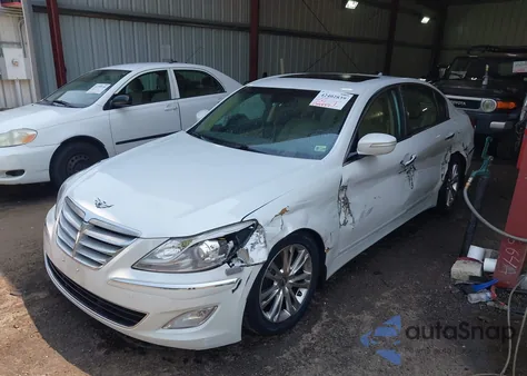 2013 Hyundai Genesis 3.8 из США, поврежденный, VIN KMHGC4DDXDU237728